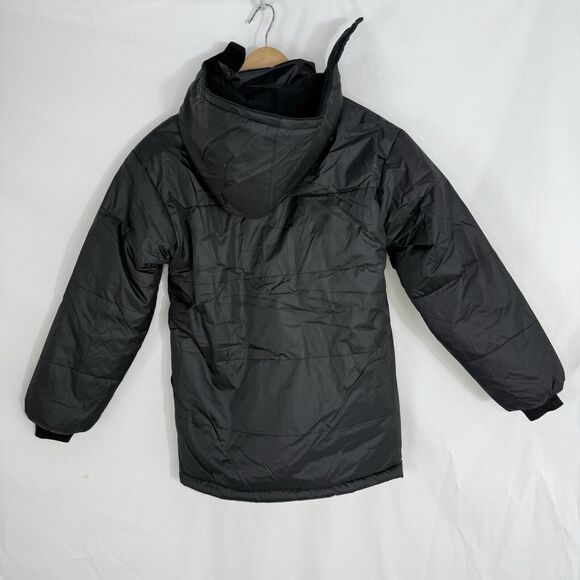 Revess Black Puffer Winter Coat Hooded Men Size 8 Small NWT - Picture 3 of 16